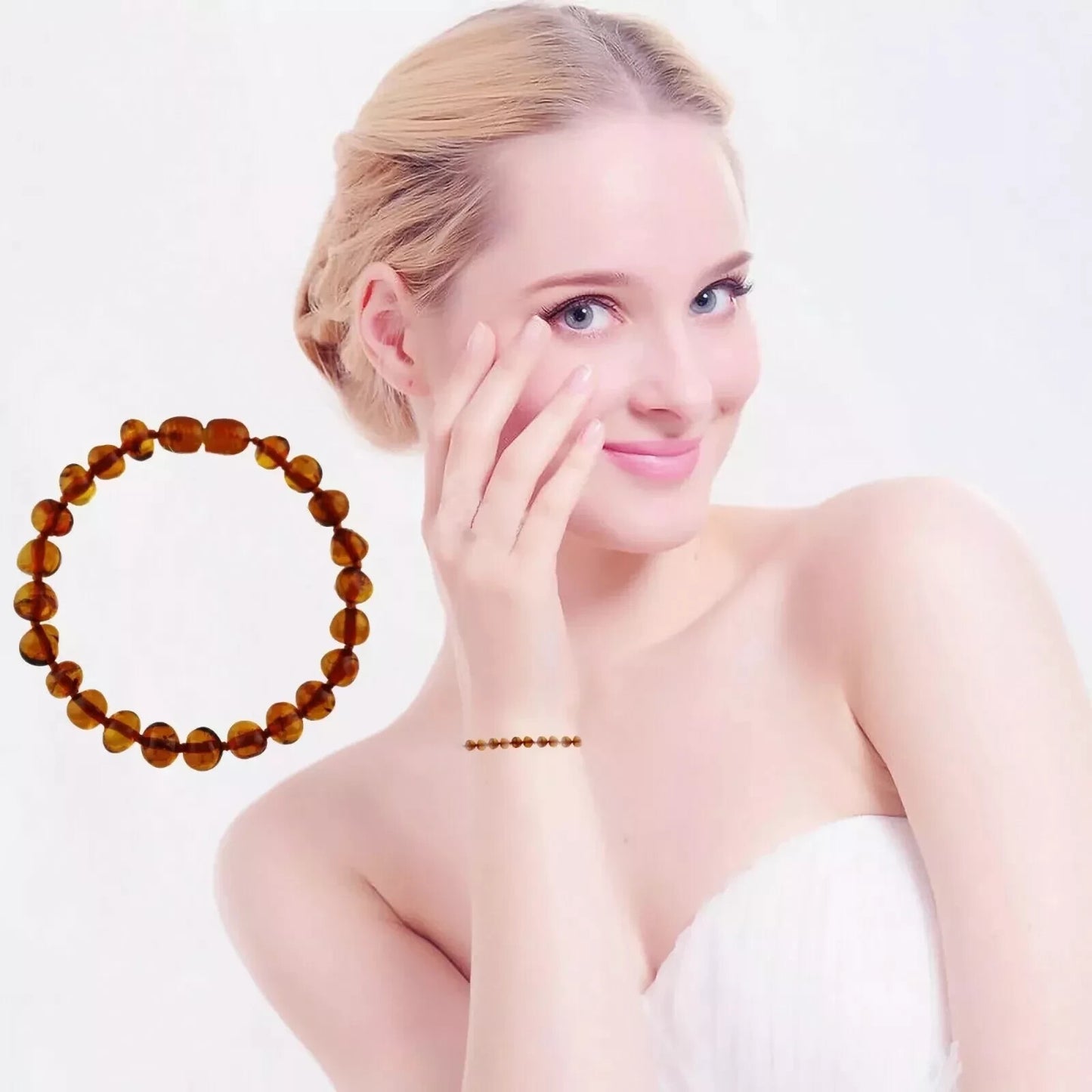Genuine Amber Bracelet Necklace Anklet Real Beads Multicolor Unpolished Boy Girl
