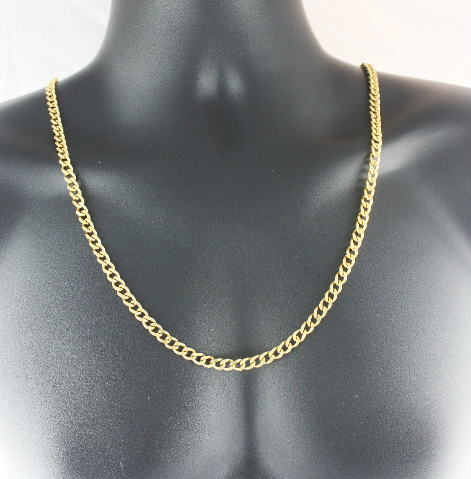 18k gold plat Link Curb Cuban Chain Necklace Bracelet 6mm 7-36'' VPKJewelry