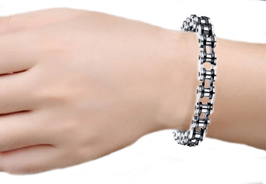 VPKJewelry Love Men Women 9'' 8.5" 7.5'' Motorcycle Bike Biker Bracelet 12mm