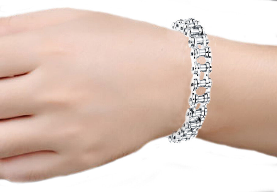 VPKJewelry Love Men Women 9'' 8.5" 7.5'' Motorcycle Bike Biker Bracelet 12mm