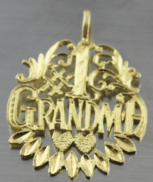 Real 14K Gold Grandma  Eternity Pendant US seller 1,2 gram US Seller