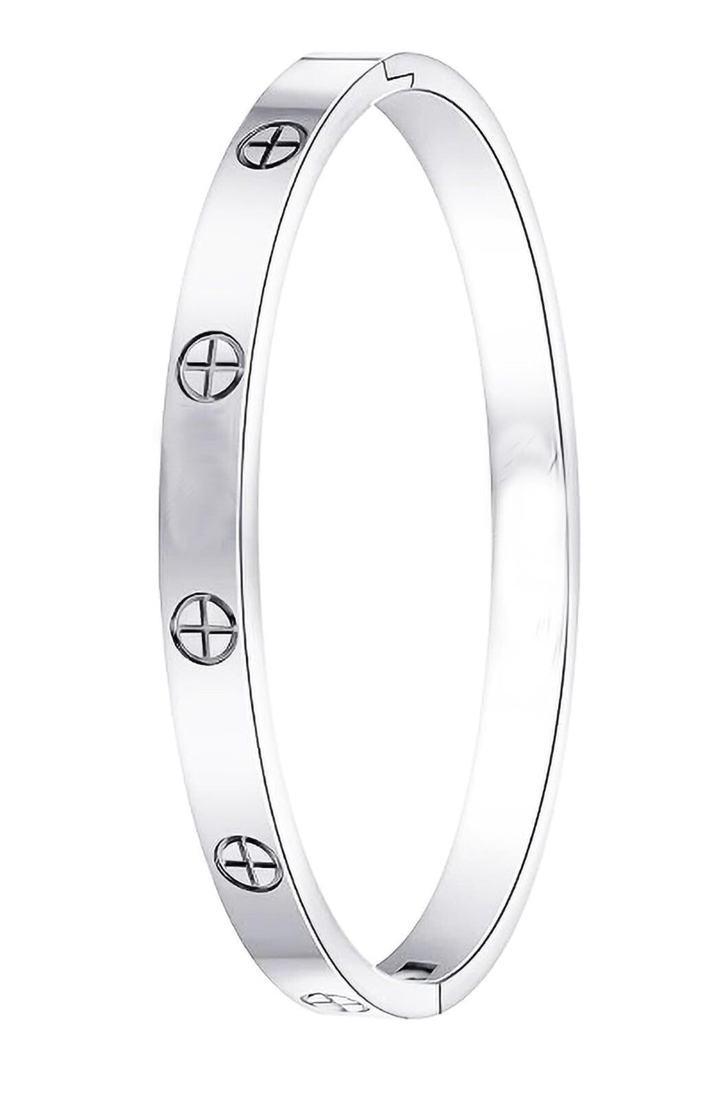 Bracelet 14k gold plated women's men girl Stainless steel bangle