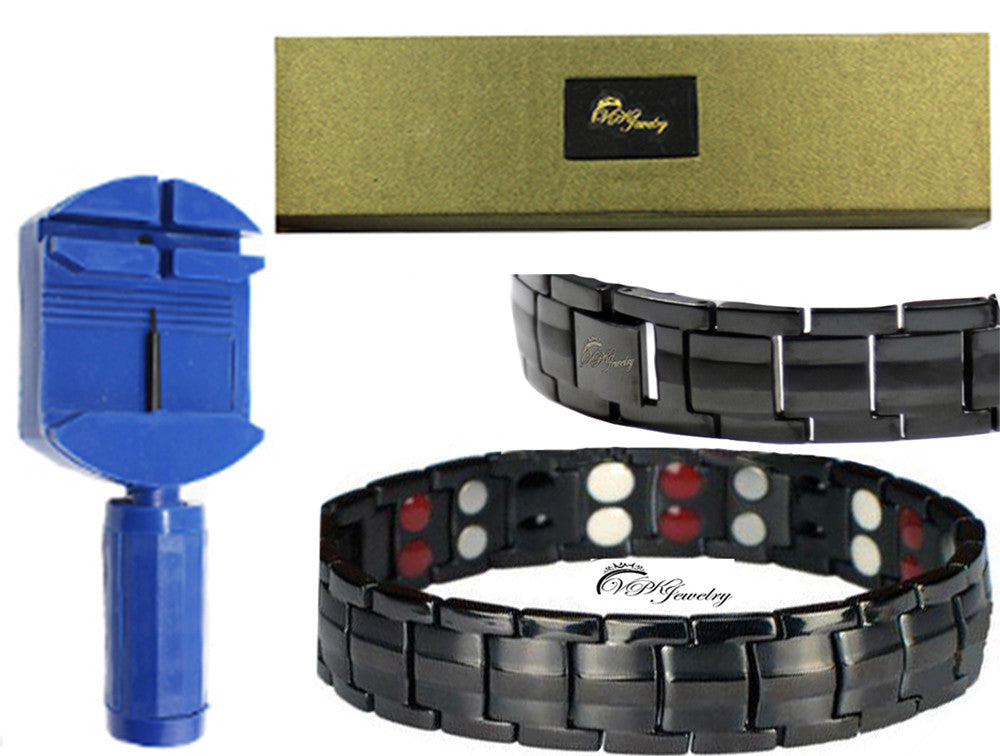 Magnet bracelet Magnetic Titanium Therapy Bangle Adjuster New VPKJewelry