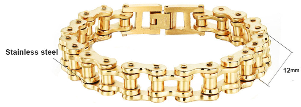 VPKJewelry Love Men Women 9'' 8.5" 7.5'' Motorcycle Bike Biker Bracelet 12mm