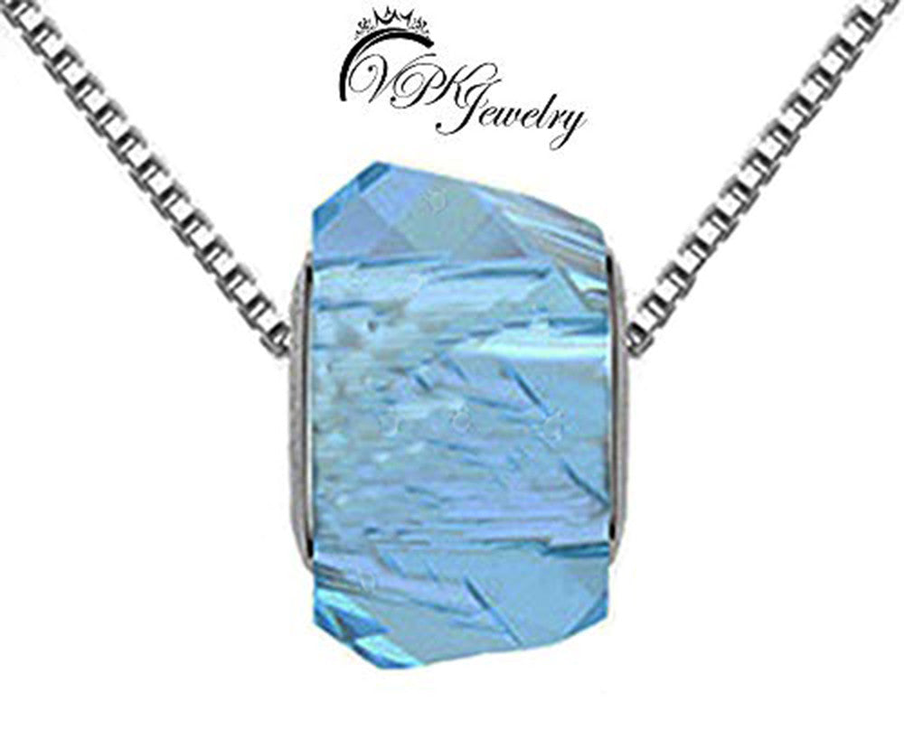 Necklace Crystal Pendant Chain made with SWAROVSKI elements free box US seller