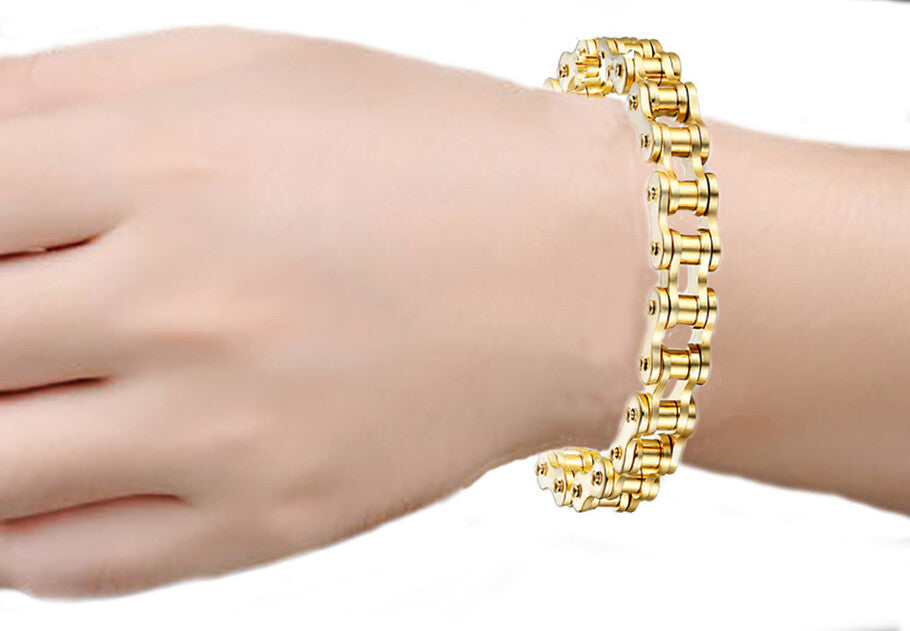 VPKJewelry Love Men Women 9'' 8.5" 7.5'' Motorcycle Bike Biker Bracelet 12mm