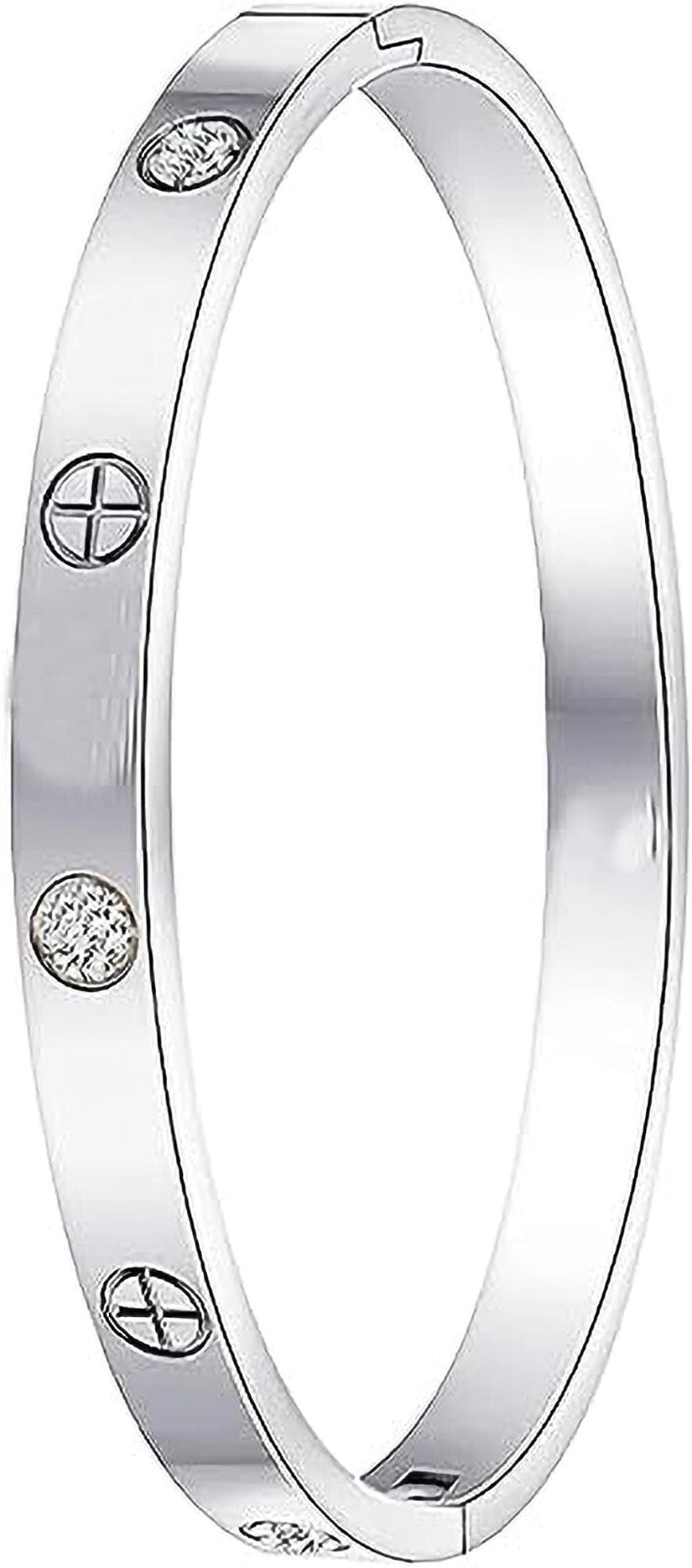 Bracelet 14k gold plated women's men girl Stainless steel bangle