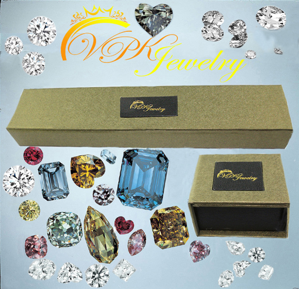 VPKJewelry Beautiful 18 k white gold plated Multi-Color Austrian Crystal ring