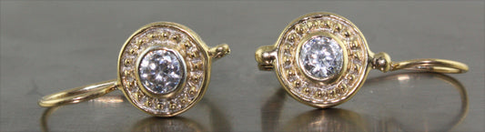 Real 14K Gold  Earrings 3.3 gr  USA Seller