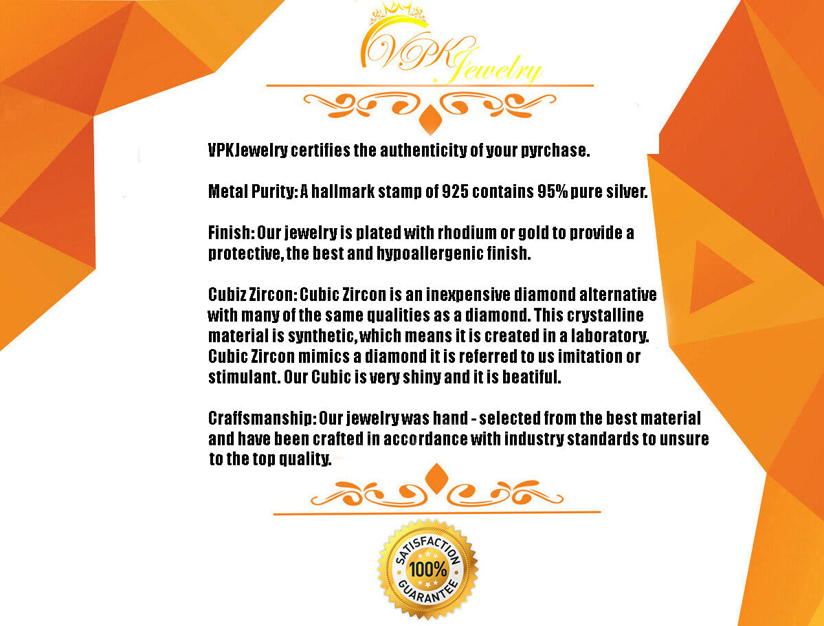 Crystal Angel's Necklace heart real 925 sterling silver 18k Gold plated Pendant