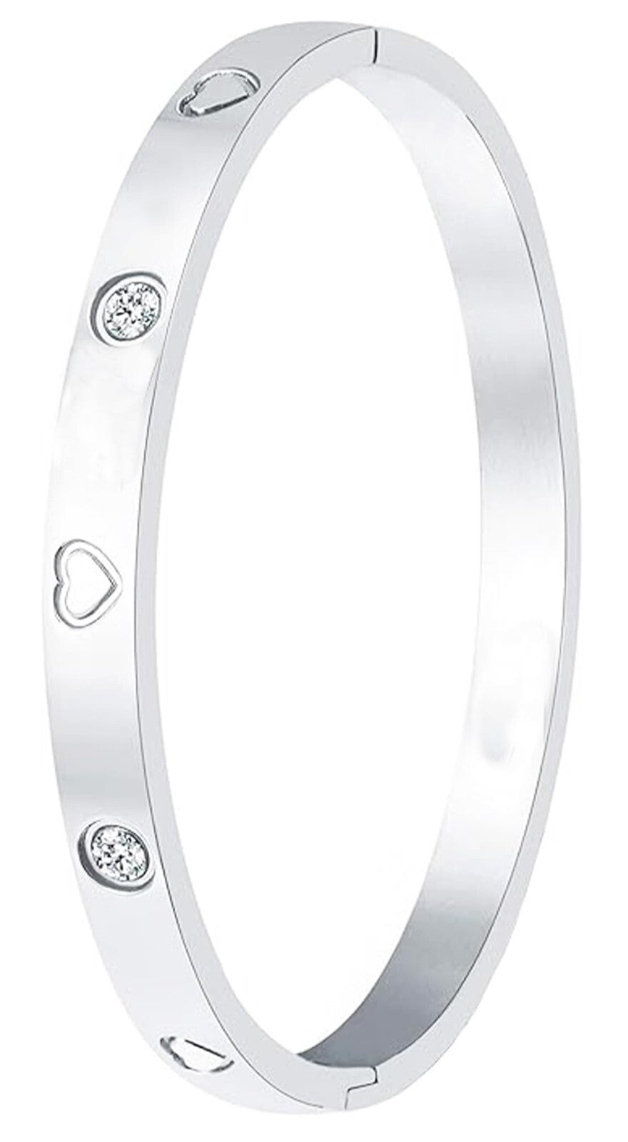 Bracelet 14k gold plated women's men girl Stainless steel bangle