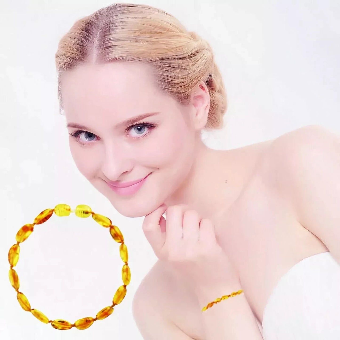 Genuine Amber Bracelet Necklace Anklet Real Beads Multicolor Unpolished Boy Girl