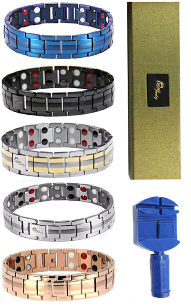 Magnet bracelet Magnetic Titanium Therapy Bangle Adjuster New VPKJewelry