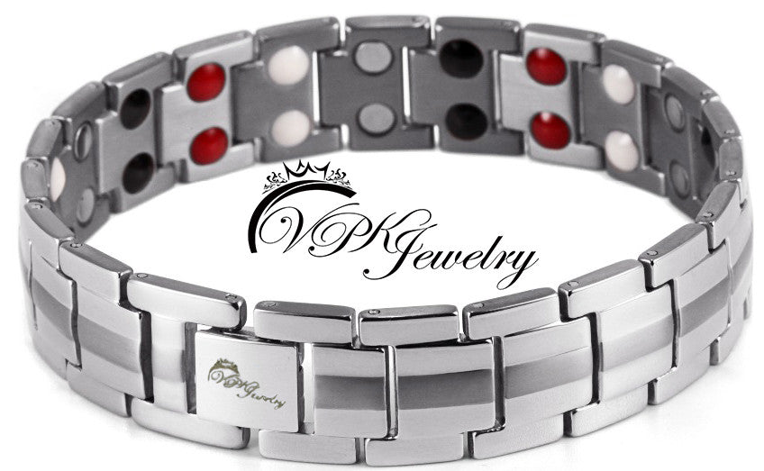 Magnet bracelet Magnetic Titanium Therapy Bangle Adjuster New VPKJewelry