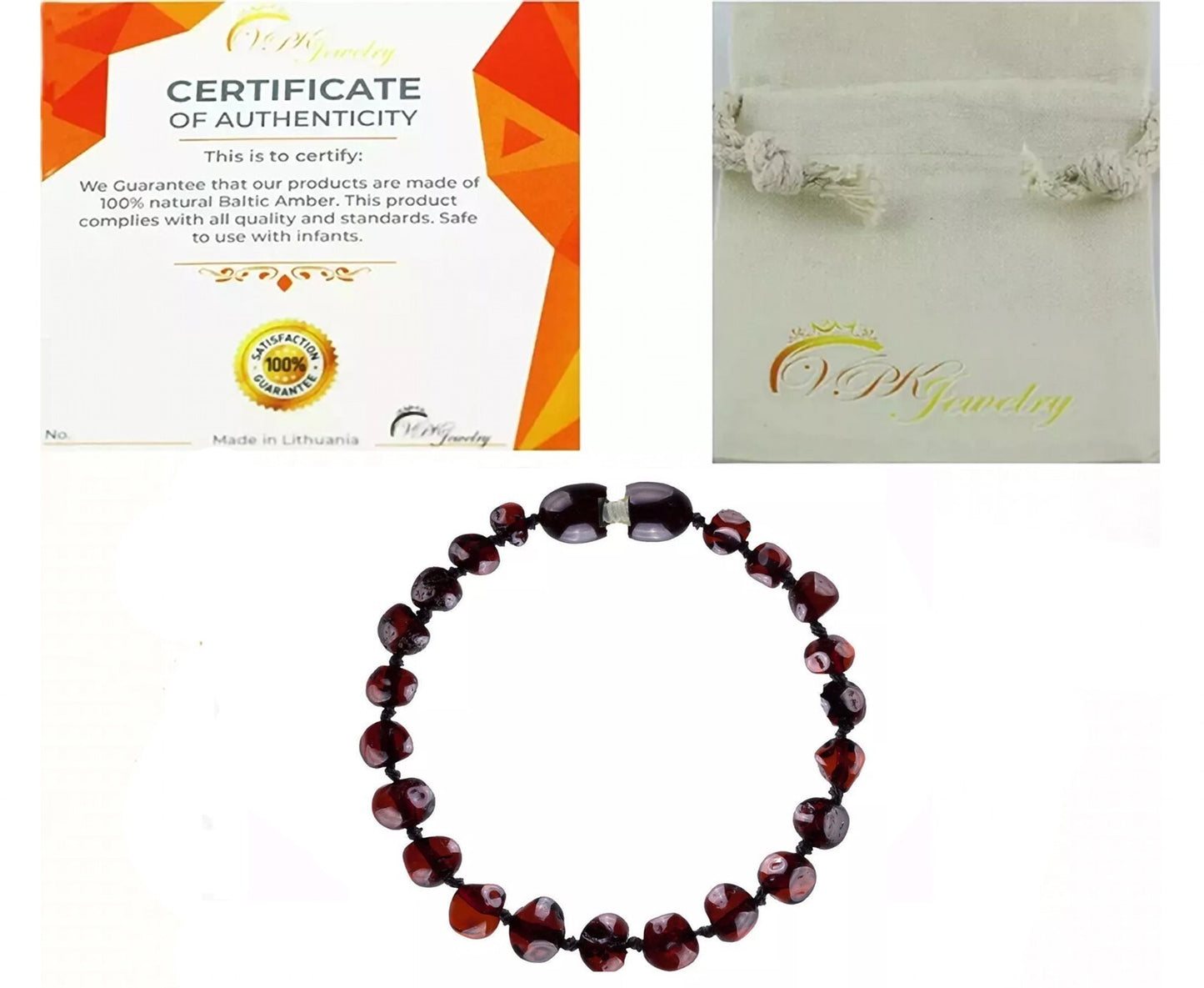 Genuine Amber Bracelet Necklace Anklet Real Beads Multicolor Unpolished Boy Girl