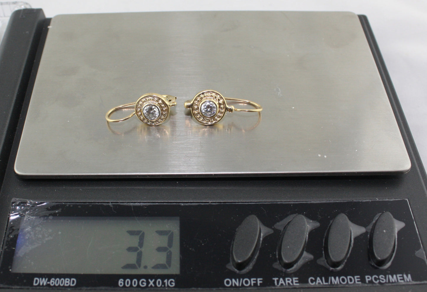 Real 14K Gold Earrings 3.3 gr USA Seller