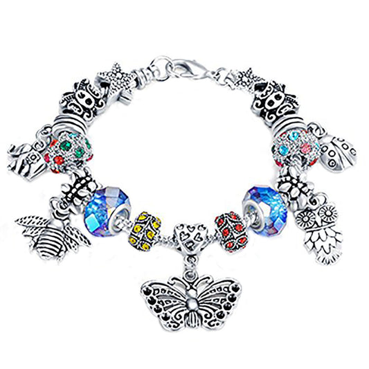 20 pieces Charm Animal European Bracelet Made with SWAROVSKI elements Crystal