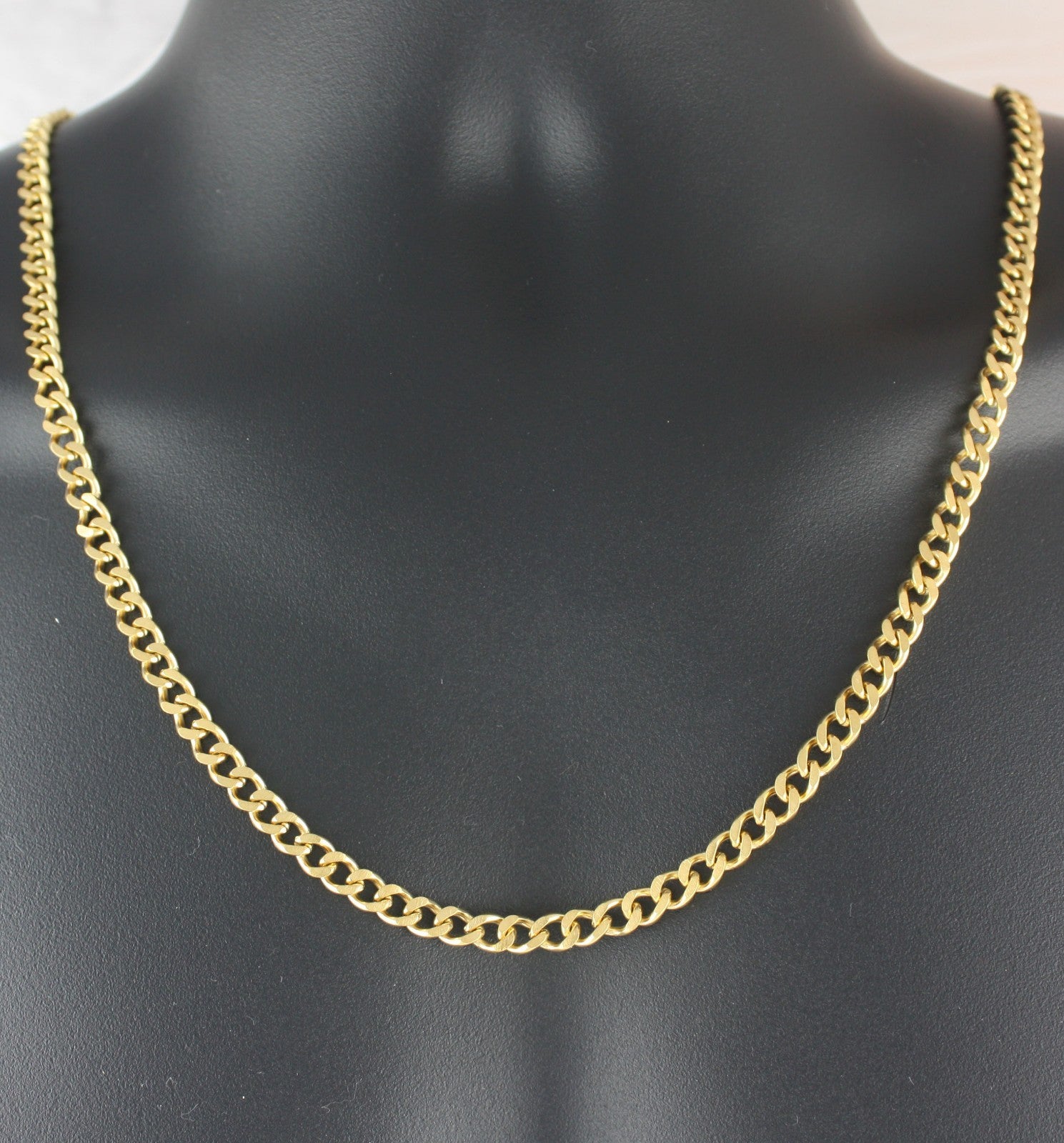 18k gold plat Link Curb Cuban Chain Necklace Bracelet 6mm 7-36'' VPKJewelry