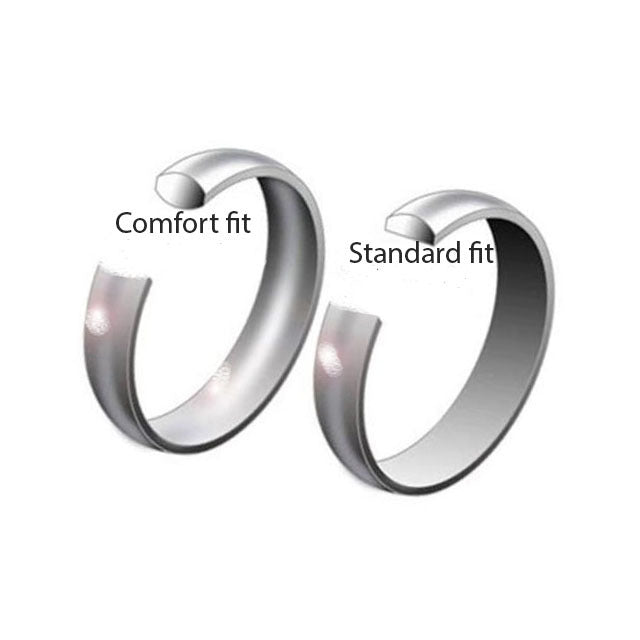 VPKJewelry 6-8mm Tungsten Carbide Brushed Men/Women Wedding Ring Sizes 5-14,5