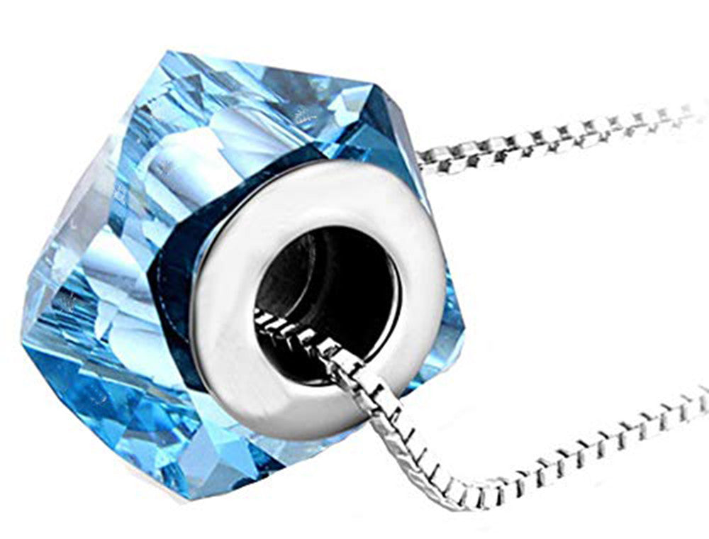 Necklace Crystal Pendant Chain made with SWAROVSKI elements free box US seller