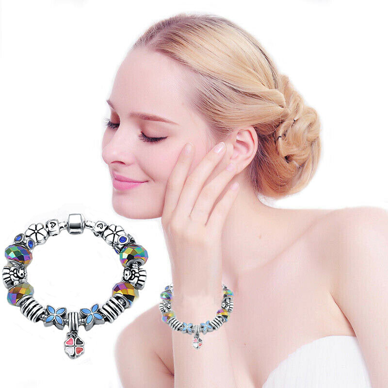 Charm Monkey Bracelet Murano and Austrian Crystal Top Quality VPKJewelry