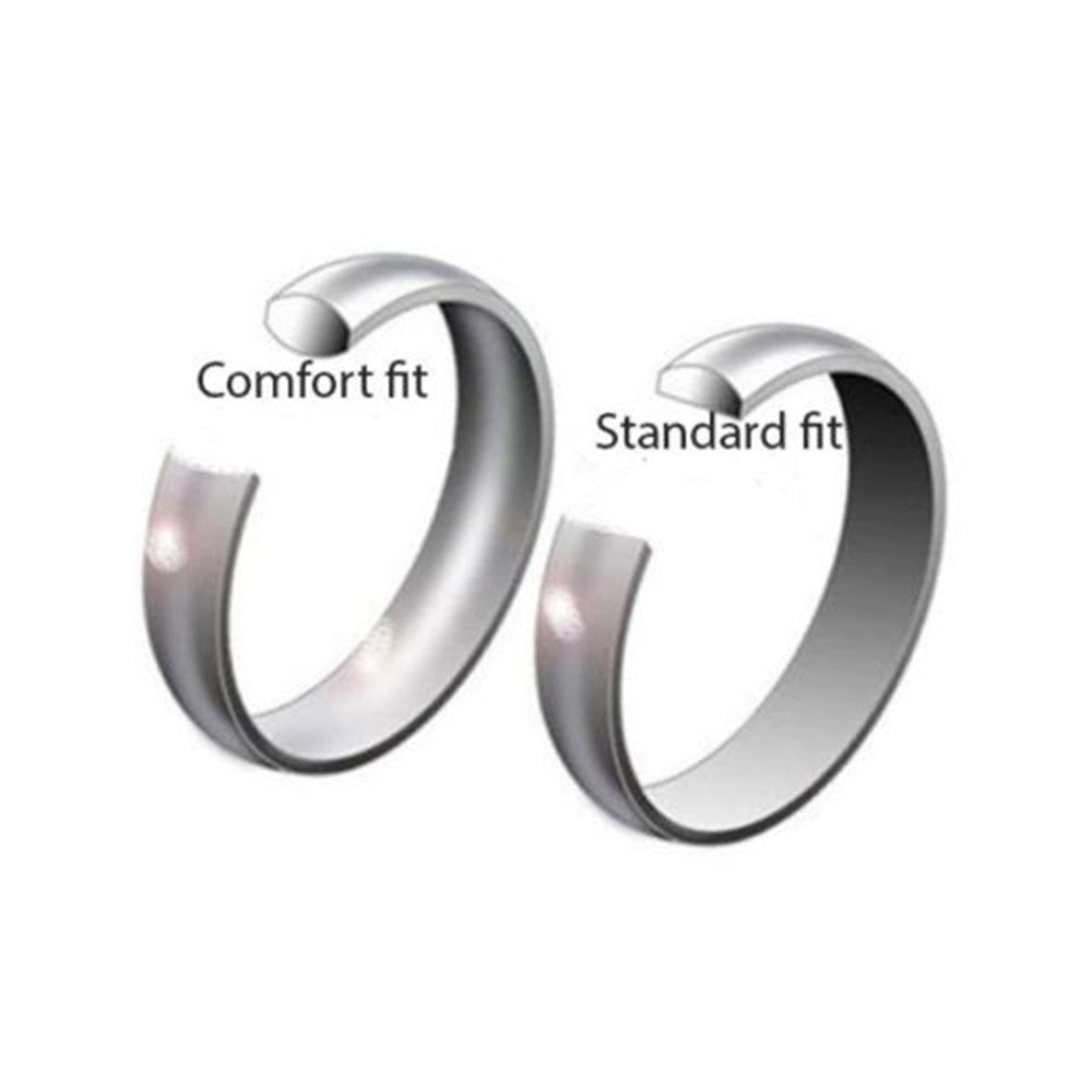 Tungsten VPKJewelry Ring Men Wedding  Band Rose Gold Blue 8 mm sc 10