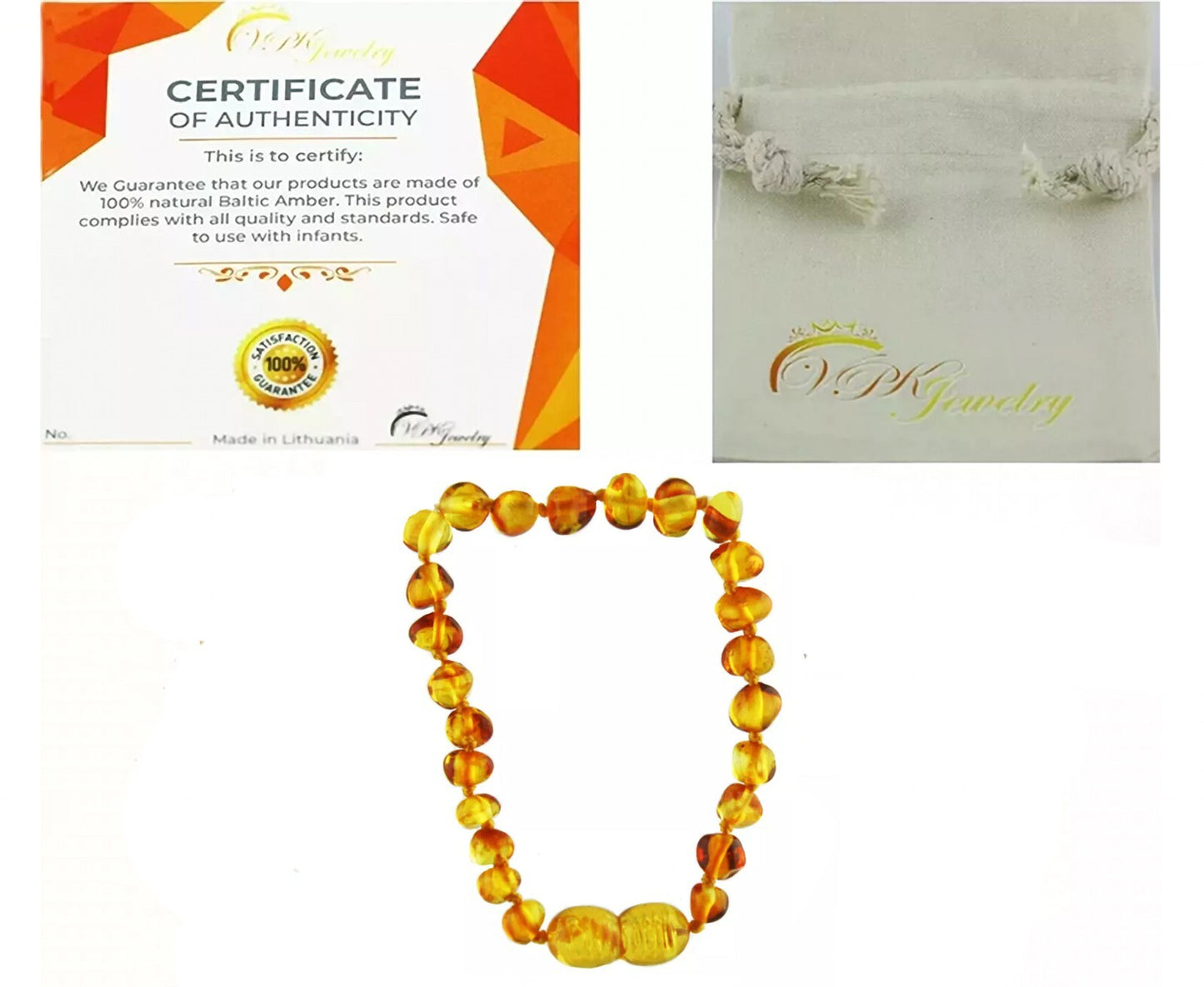 Genuine Amber Bracelet Necklace Anklet Real Beads Multicolor Unpolished Boy Girl