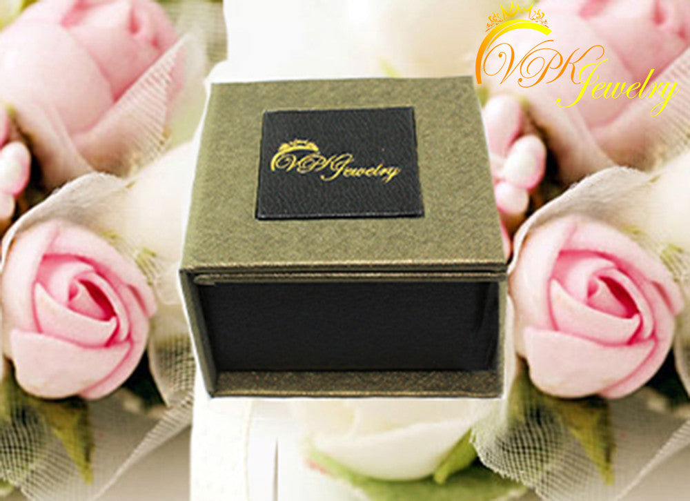 Heart Four Leaf Clover Stud Earrings made with Swarovski elements