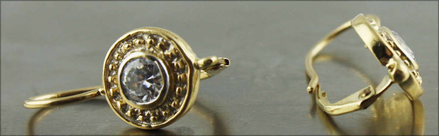 Real 14K Gold Earrings 3.3 gr USA Seller