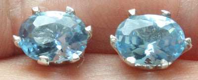 VPKJewelry 925 sterling silver stud earrings BIRTHDAY STONES US seller gifts box