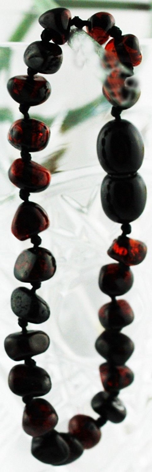 VPKJewelry Amber Teething Bracelet Babies Anti Inflammatory Drooling Pain Reduce Properties Cherry Baltic