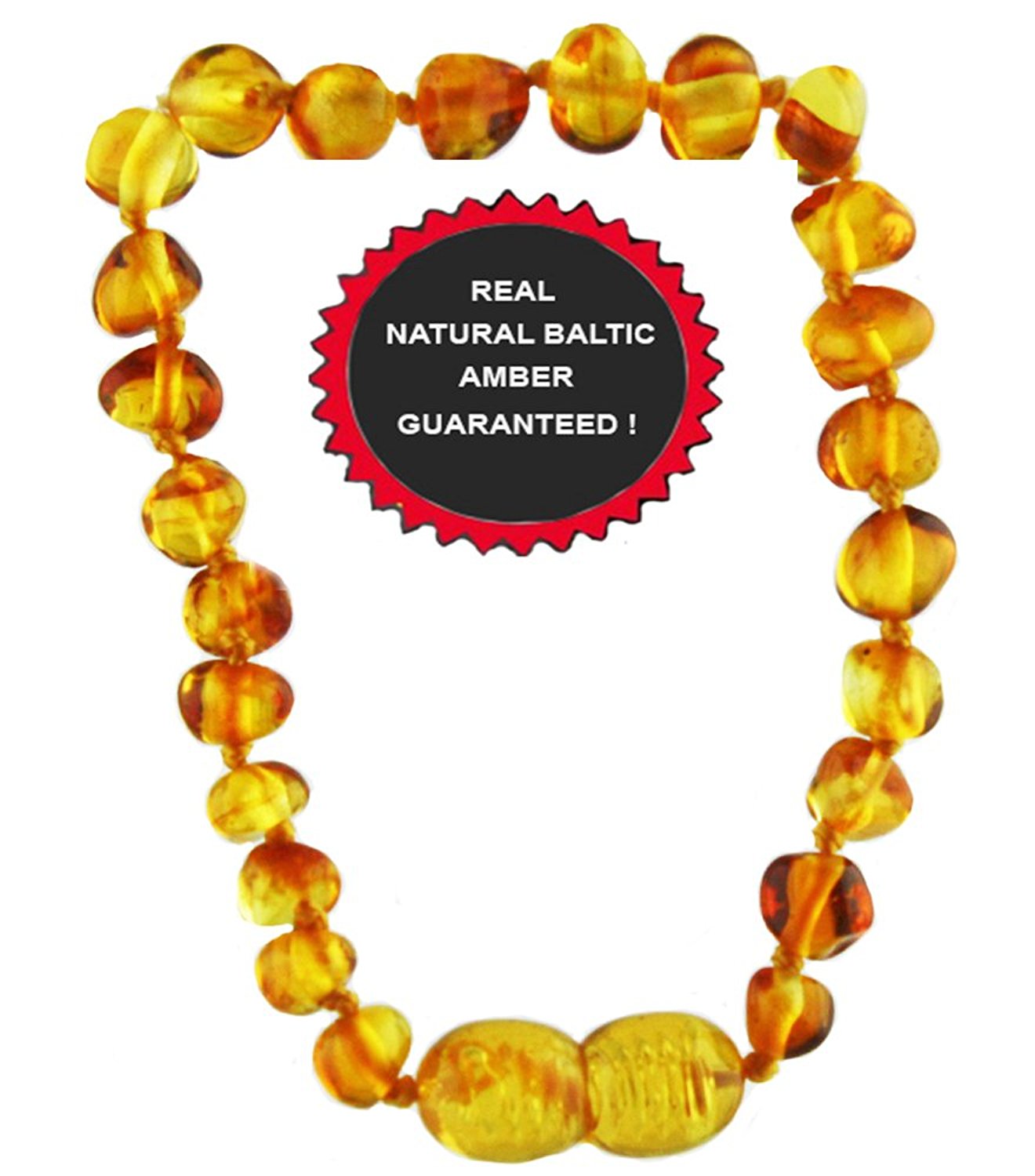 VPKJewelry Amber Teething Bracelet Babies Anti Inflammatory Drooling Pain Reduce Honey Unisex Baltic