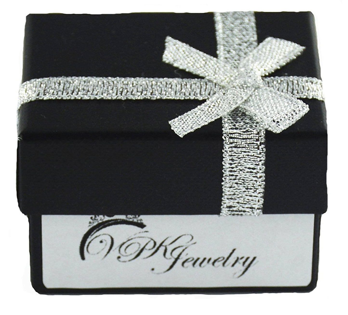 VPKJewelry 3.60 ct Real 925 Silver Wedding Engagement 3pc set Black White Ring Women Ladies (11.5)