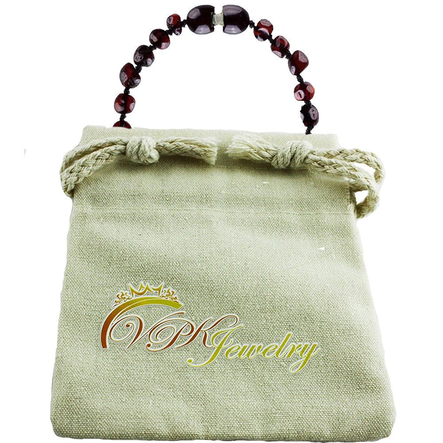 VPKJewelry Amber Teething Bracelet Babies Anti Inflammatory Drooling Pain Reduce Properties Cherry Baltic