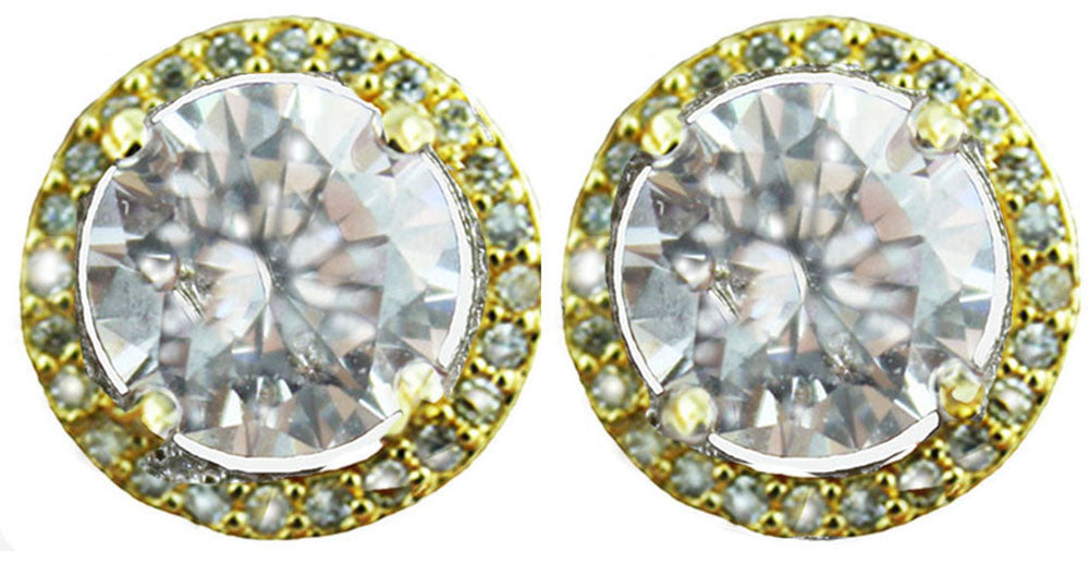 Women's 18k White or Yellow Gold Plated Russian Earrings buy 2 get 1 free 