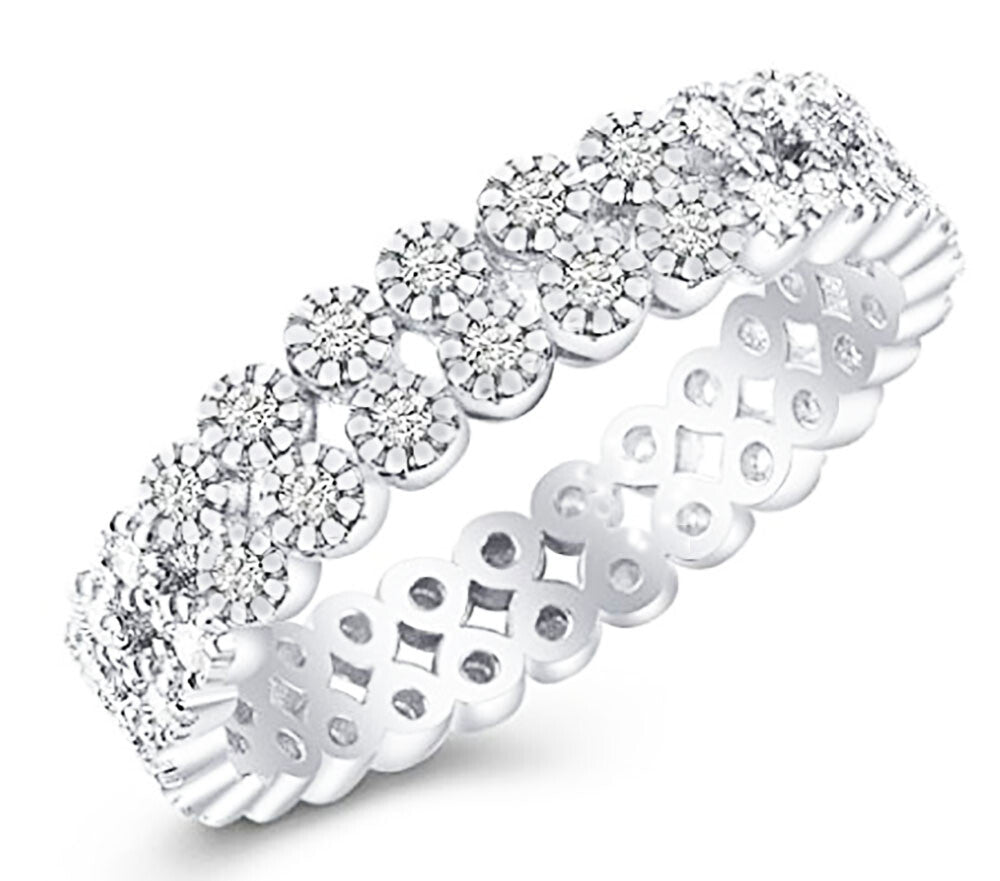 Silver crown ring Real 925 sterling tiara queen Women's Weddings Princess