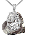 Grey white gold plated