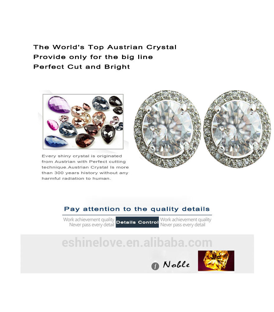 Women's 18k White or Yellow Gold Plated Russian Earrings buy 2 get 1 free 