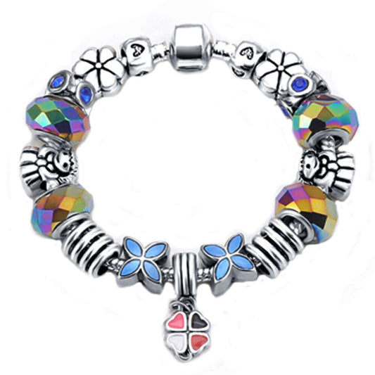 Charm Monkey Bracelet Murano and Austrian Crystal Top Quality VPKJewelry
