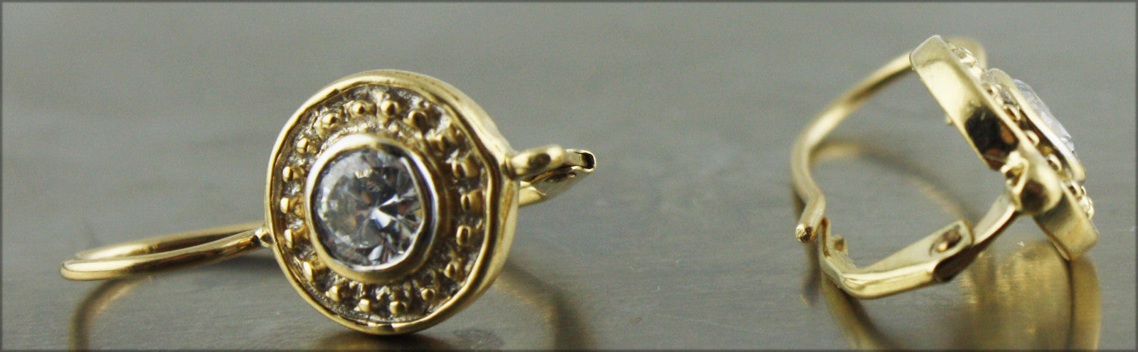 Real 14K Gold  Earrings 3.3 gr  USA Seller