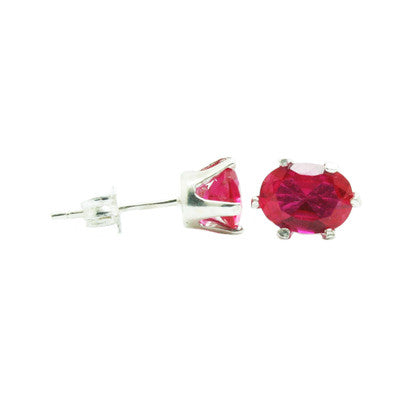 VPKJewelry  Purple color Cubic Zircon  925 sterling silver earrings