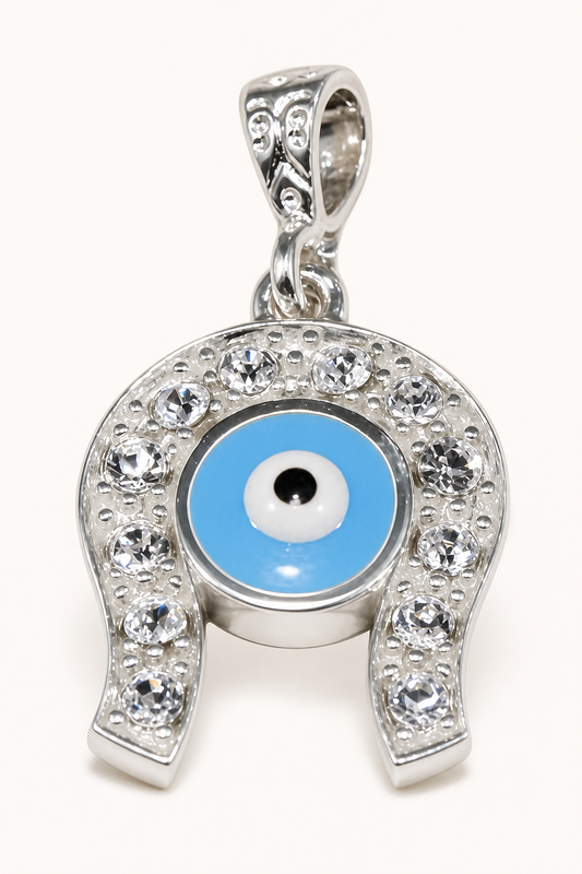 VPKJewelry 925 sterling silver Evil Eye pendant upgraded image 1