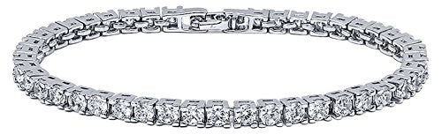 VPKJewelry Tennis Women's Bracelets 3 times 18k White Gold Plated 4 mm Diamonique CZ sz 6.7'' 7'' 7.5''