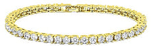 VPKJewelry Tennis Women's Bracelets 3 times 18k Yellow Gold Plated 4 mm Diamonique CZ sz 6.7'' 7'' 7.5''