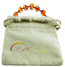 VPKJewelry Amber Teething Bracelet Babies Anti Inflammatory Drooling Pain Reduce Cognac Honey Unisex Baltic